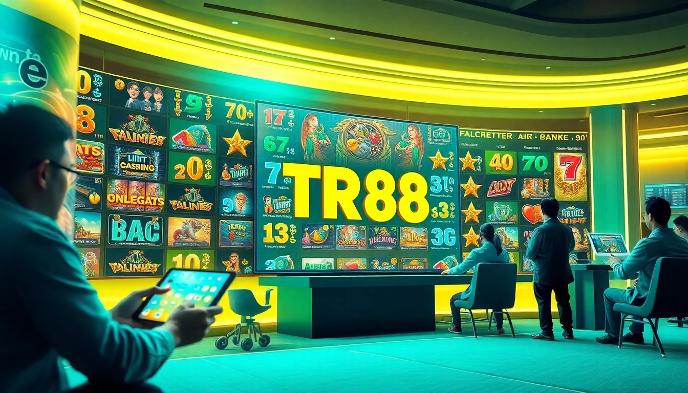 TR88 online casino platform showcasing diverse games and user engagement.