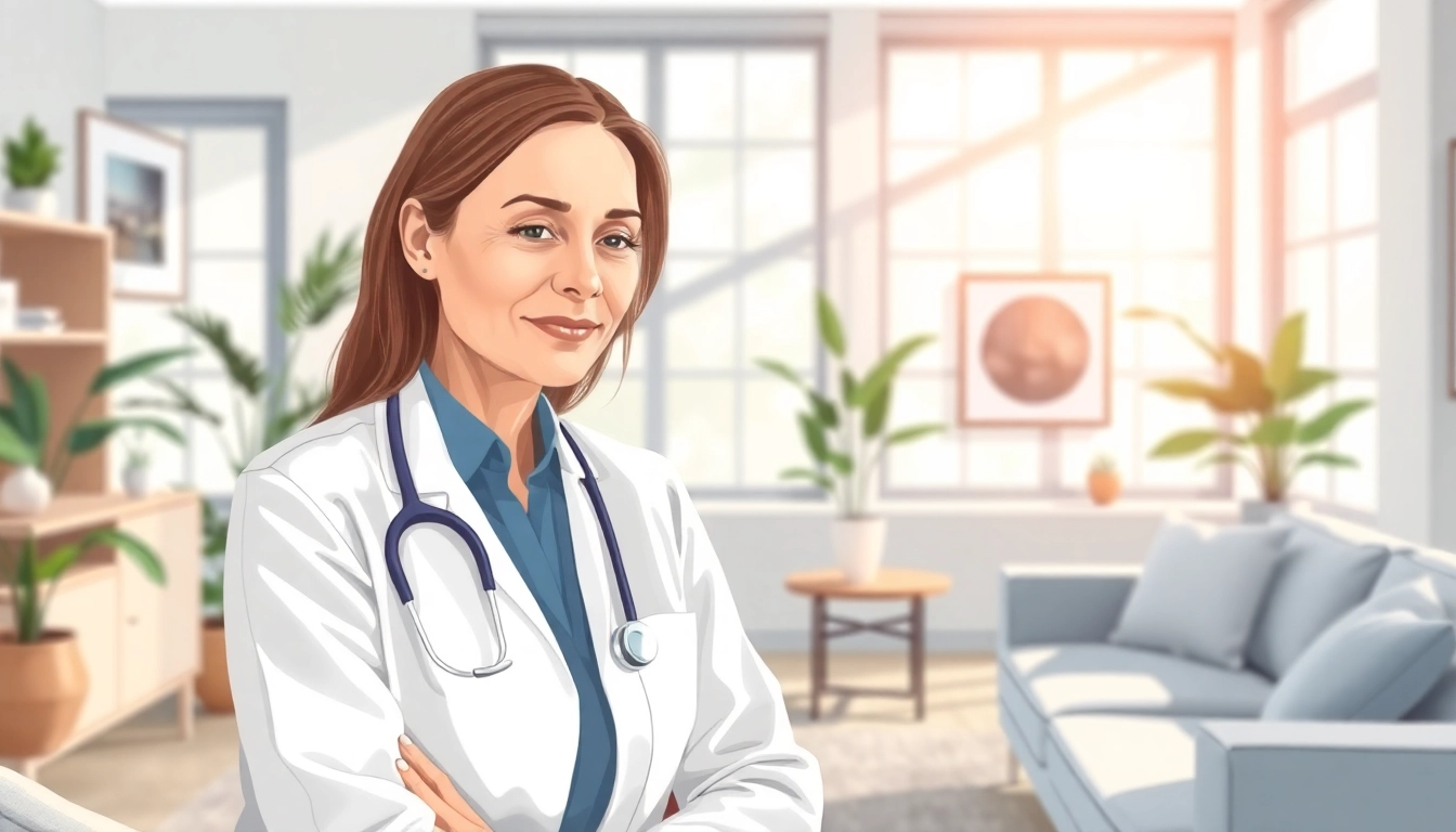 Anxiety symptoms reflected in a therapist's calm demeanor within a peaceful office.