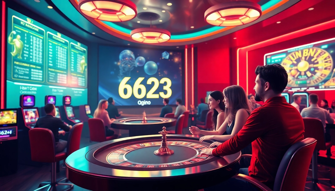 Engaging online gaming scene highlighting 6623.com’s vibrant casino atmosphere and thrilling experiences.
