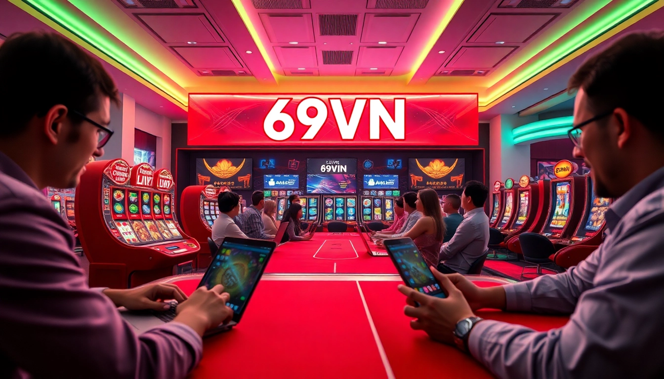 Engaging online casino experience at 69VN with vibrant gaming visuals.