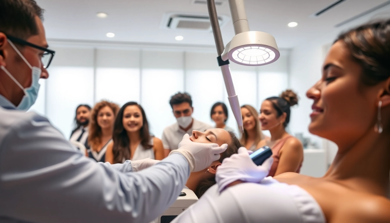 ND Yag laser before and after treatment scene showcasing successful hair removal results in a professional clinic.