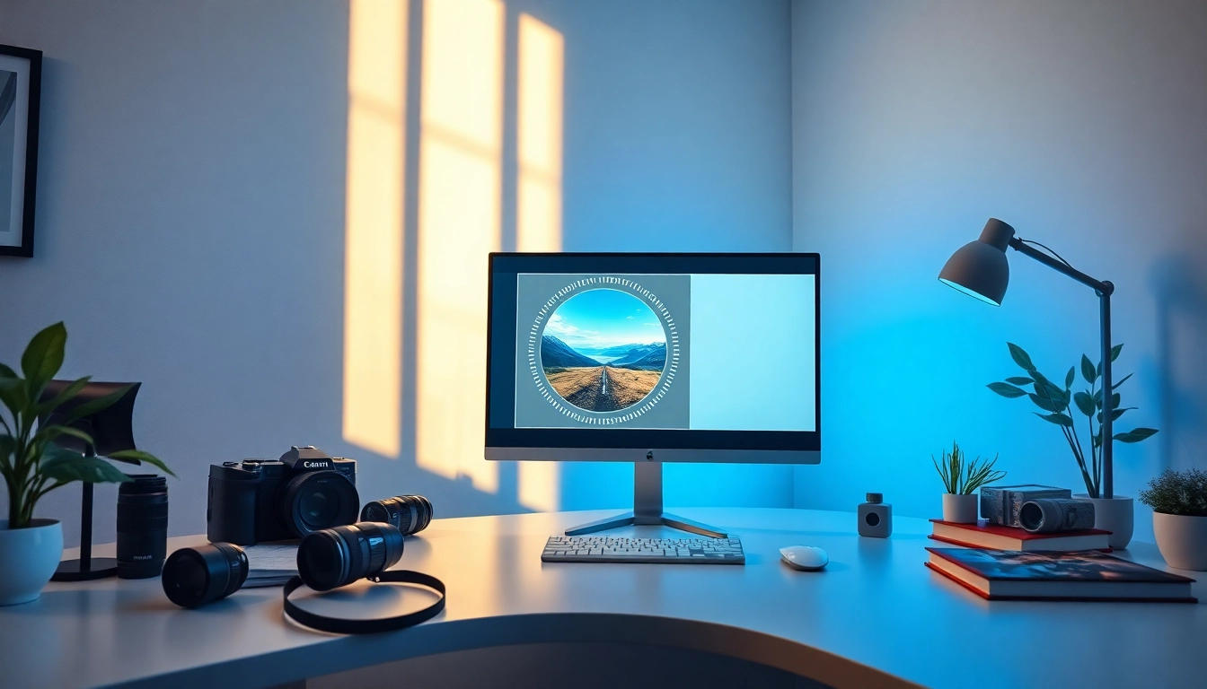 Circle image cropping tool interface displayed on a modern monitor.