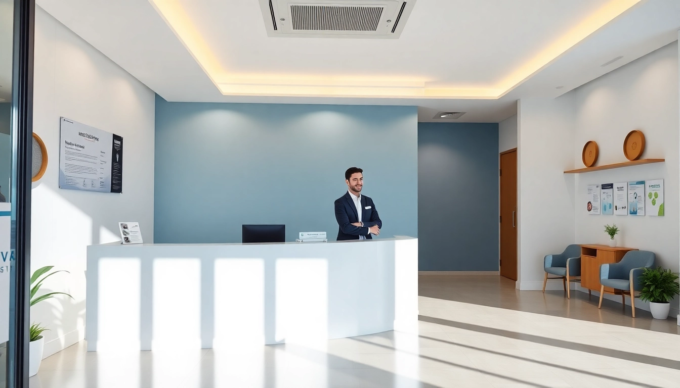 上野クリニックの口コミ・評判を示す信頼できる男性受付スタッフ