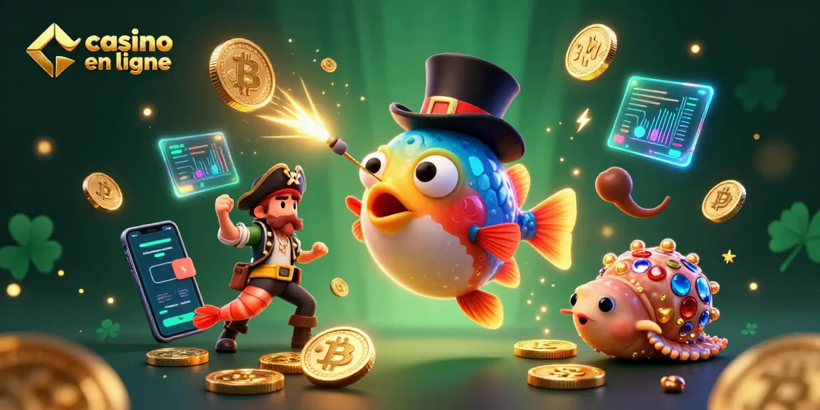 Gagnez des pièces d'or dans un casino en ligne avec des héros marins animés.