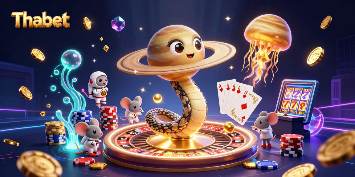Experience the thrill of Thabet as tiny astronaut mice place bets on a cosmic roulette wheel.